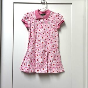 United Colors Of Benetton Pink Floral Daisy-Print Dress size 110/4-5T